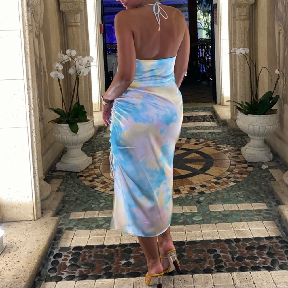 Zara Rainbow Print Dress